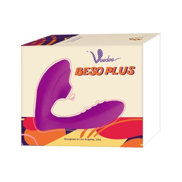 Voodoo - Beso Plus Succión Vibrador - PINK - Imagen 3