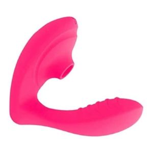 Voodoo - Beso Plus Succión Vibrador - PINK