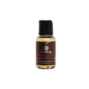 DONA JO
Afrodisíaco y feromonas Aceite de masaje besable con infusión de Chocolate 1.0 fl.oz / 30mL