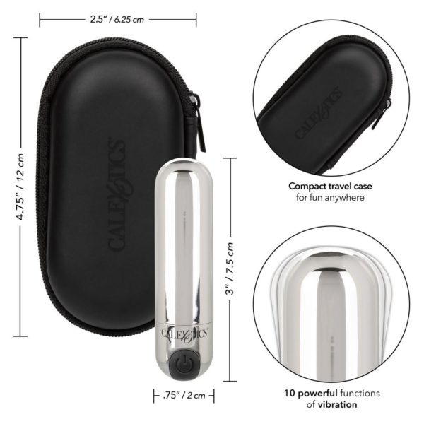 CALEXOTIC - Rechargeable Mini Bullet - Silver - Imagen 6