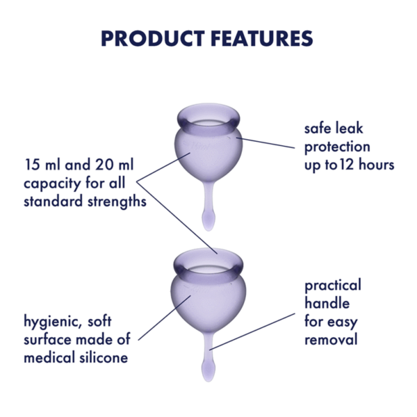 SatisFyer- Feel Good (copa Menstrual) - Violet - Imagen 3