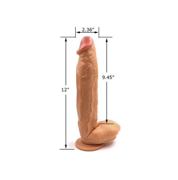 NEZEND - Dildo realista vainilla XXL de 12” - Imagen 2