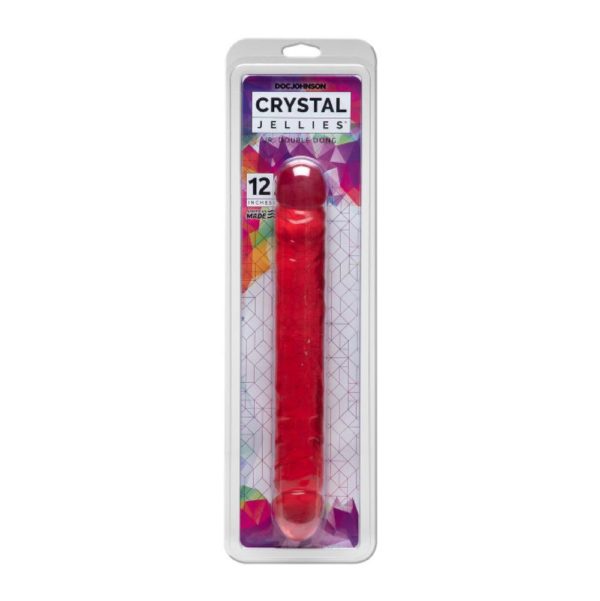 Crystal Jellies - 12 Inch Jr. Double Dong - Pink - Imagen 2