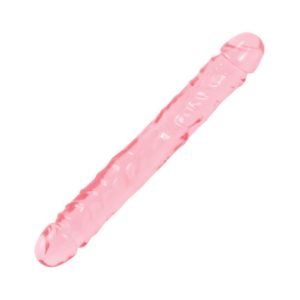 Crystal Jellies - 12 Inch Jr. Double Dong - Pink