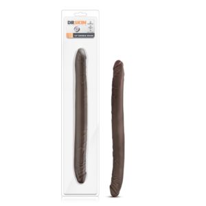 Dr. Skin - 16 Inch Double Dildo - Chocolate