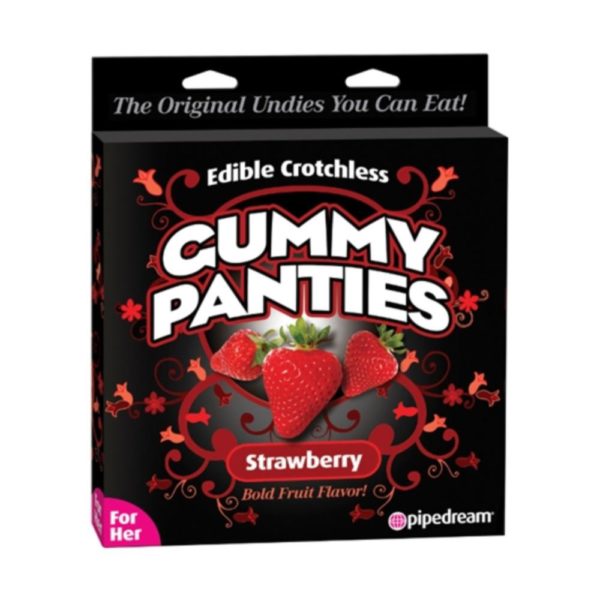Edible Crotchless Gummy Panties Strawberry