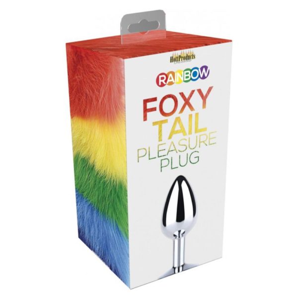 Rainbow Foxy Tail Butt Plug - Imagen 3