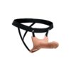 Size Matters Hollow Silicone Dildo Strap-On - Vanilla
