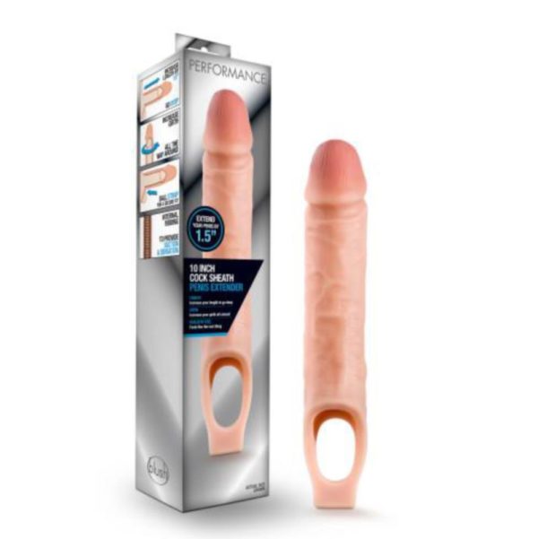 Performance - 10 Inch Cock Sheath Penis Extender - Vanilla