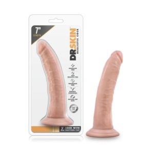 Dr. Skin - 7 Inch Cock With Suction Cup - Vanilla