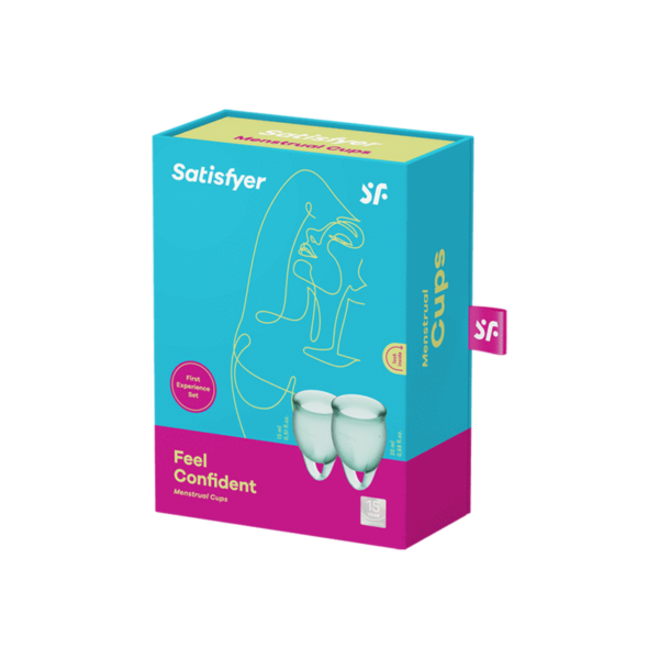 SATISFYER 
Feel Confident Menstrual Cup - Dark Green