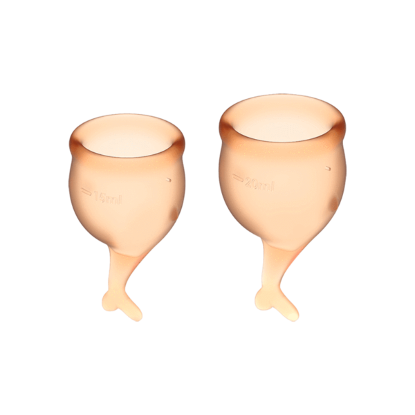SATISFYER 
Feel Secure Menstrual Cup - Orange - Imagen 2