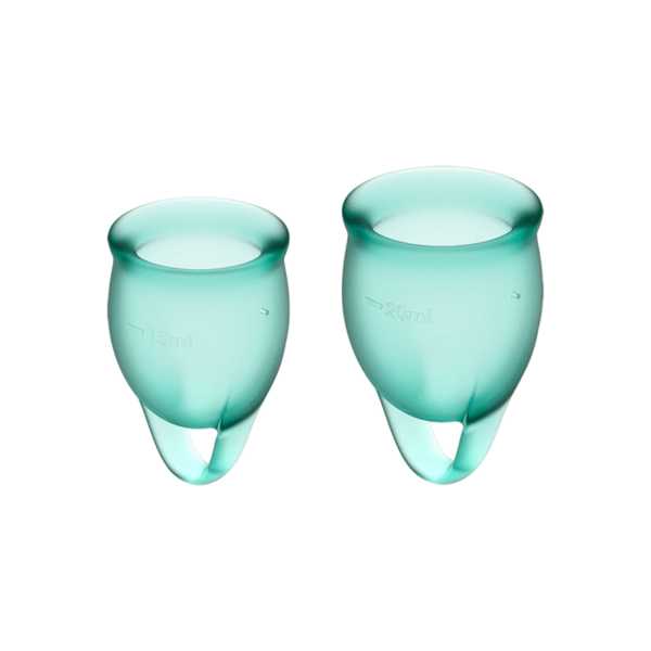 SATISFYER 
Feel Confident Menstrual Cup - Dark Green - Imagen 3