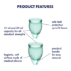 SATISFYER 
Feel Confident Menstrual Cup - Dark Green - Imagen 4