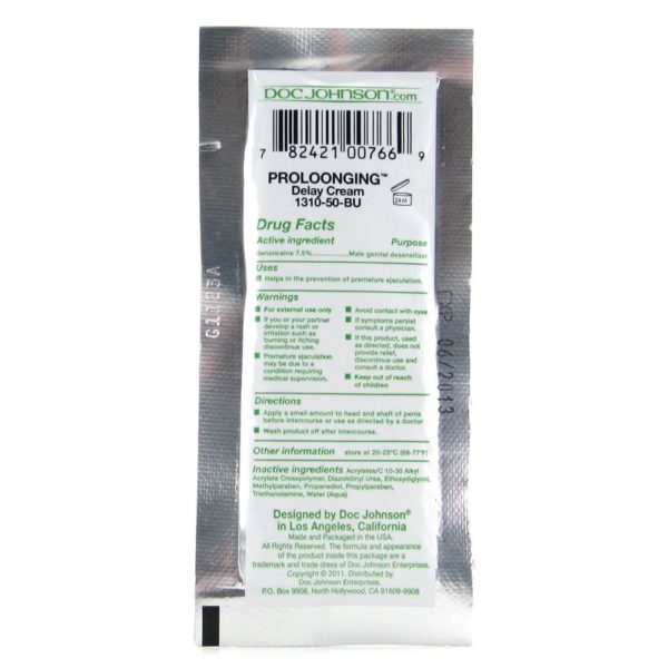 Proloonging Delay Cream for Men .25oz/7.1g - Imagen 2