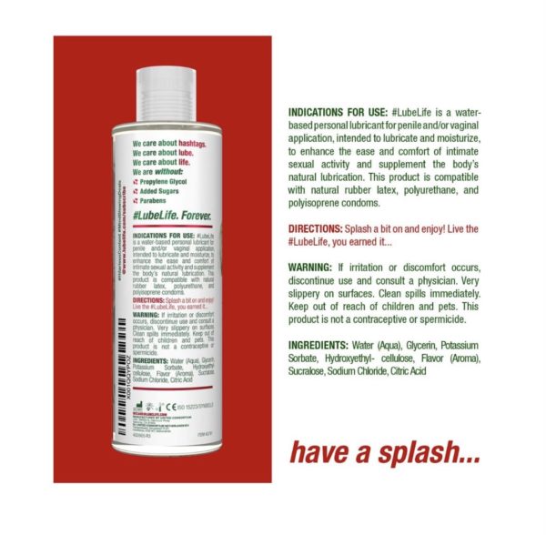 #LUBELIFE
Lubricante comestible de Sandia - 8 Onz. - Imagen 3
