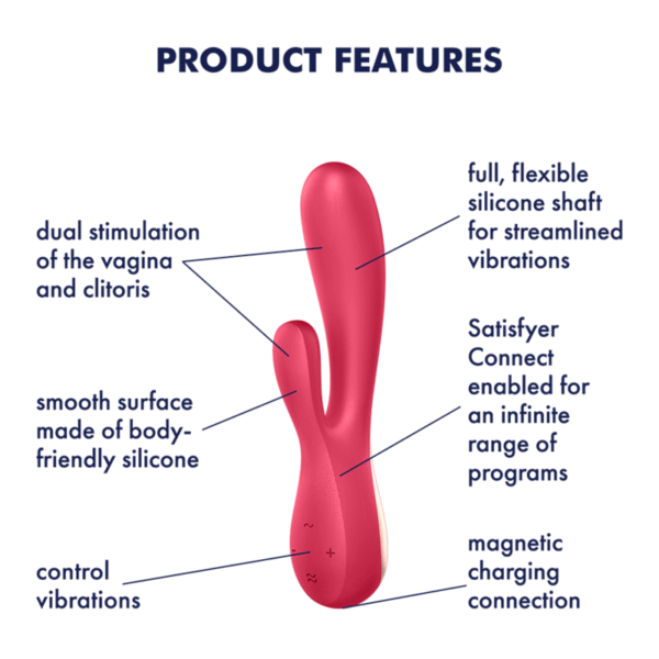 Satisfyer Rechargeable Mono Flex Red - Imagen 4