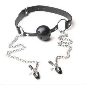 Ball gag con pesoneras