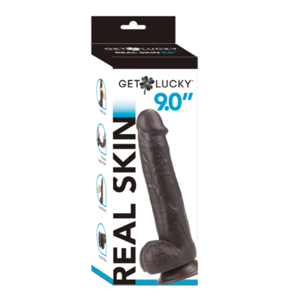 GET LUCKY REAL SKIN 9.0” - DARK BROWN - Imagen 4