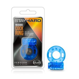 Stay Hard - Reusable Cock Ring - Blue