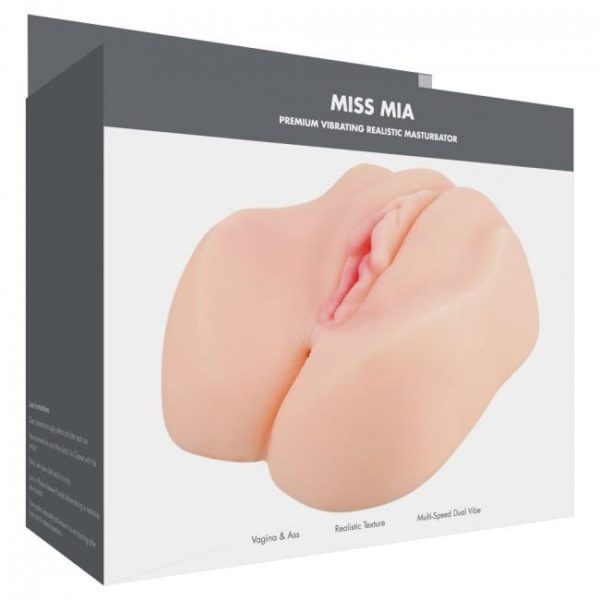 Linx Miss Mia Premium Vibrating Realistic Masturbator Flesh Os - Imagen 4