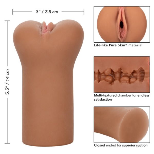 Boundless Vulva Realistic Stroker Brown - Imagen 5