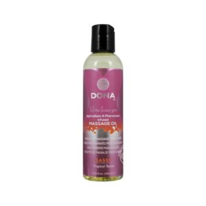 Dona Aphrodisiac & Pheromone Infused Massage Oil Sassy Tropical Tease 3.75 fl.oz / 110mL