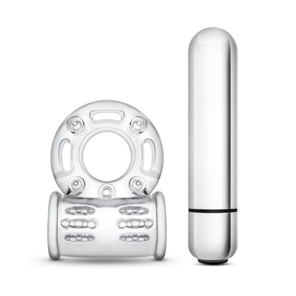 Stay Hard - 10 Function Vibrating Mega Bull Ring - Clear - Imagen 2