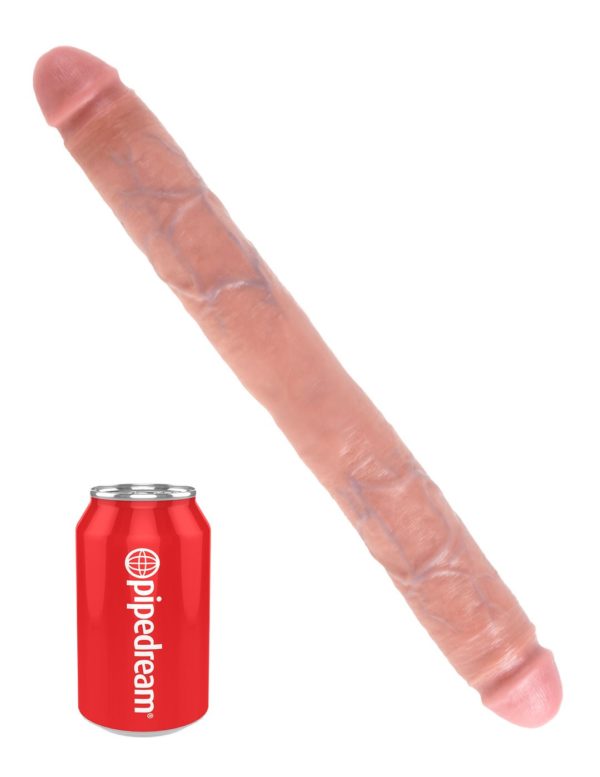 King Cock 16" Thick Double Dildo - Light - Imagen 4
