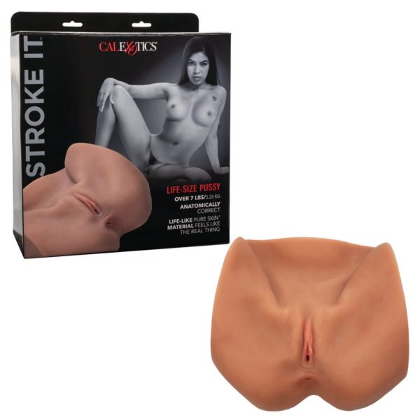 Stroke It Life-size Pussy- Brown - Imagen 7