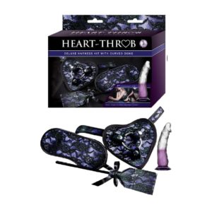 HEART-THROB DELUXE HARNESS KIT WITH CURVED DONG-PURPLE