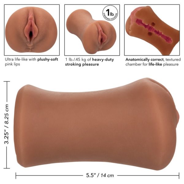Stroke It™ Tight Pussy - Brown - Imagen 5
