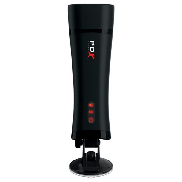 Pipedream Extreme Elite Rechargeable Talk-Back Super Masturbator - Pussy - Vanilla/Black - Imagen 3