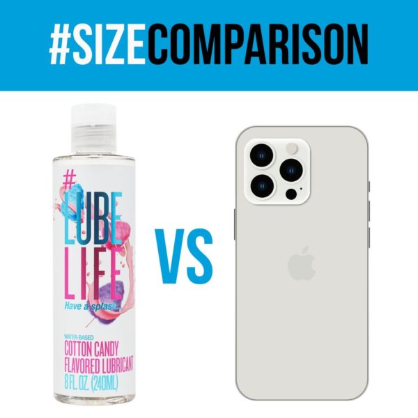 #LUBELIFE Lubricante a base de agua con sabor de algodón de azúcar, 8 Onz. (240ml) - Imagen 6