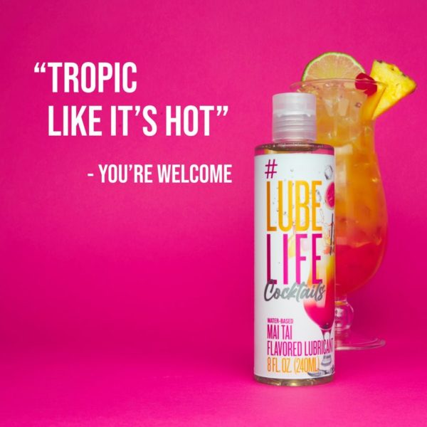 #LUBELIFE Lubricante a base de agua con sabor a Mai Tai cocktail, 8 Onz. (240ml) - Imagen 6