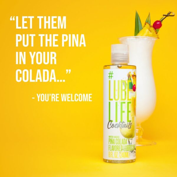 #LUBELIFE Lubricante a base de agua con sabor a Piña Colada Cocktail, 8 Onz. (240ml) - Imagen 6