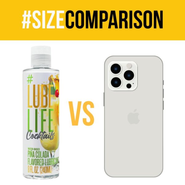 #LUBELIFE Lubricante a base de agua con sabor a Piña Colada Cocktail, 8 Onz. (240ml) - Imagen 7