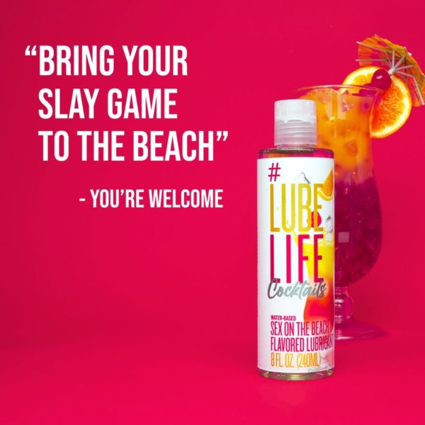 #LUBELIFE Lubricante a base de agua con sabor Sexo en la Playa, Cocktail, 8 onzas (240ml) - Imagen 6