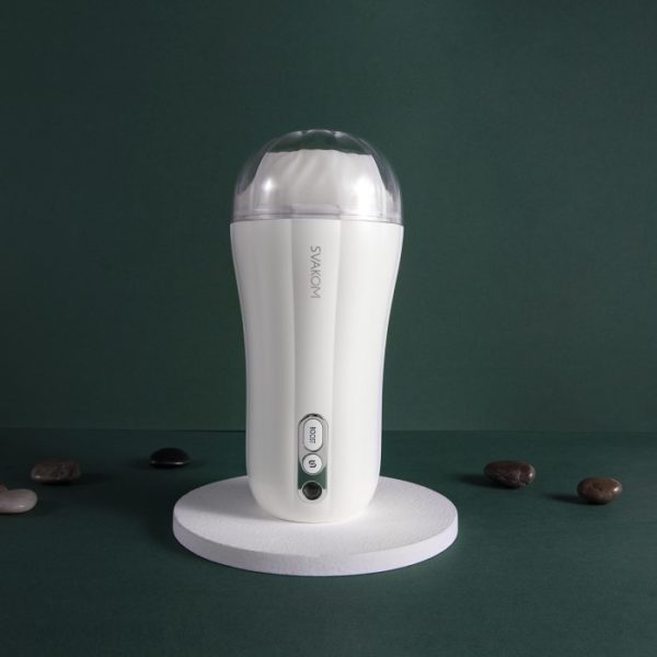 SVAKOM Robin Powerful Vibrating Masturbator - White - Imagen 6