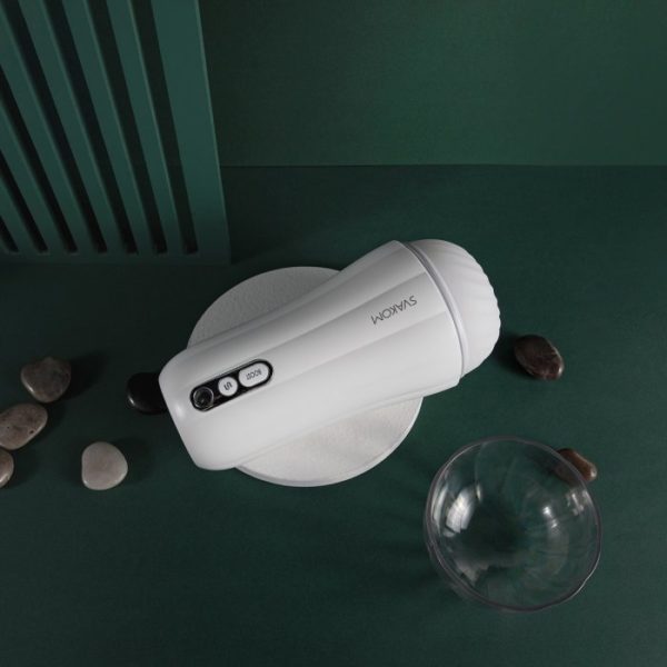 SVAKOM Robin Powerful Vibrating Masturbator - White - Imagen 7