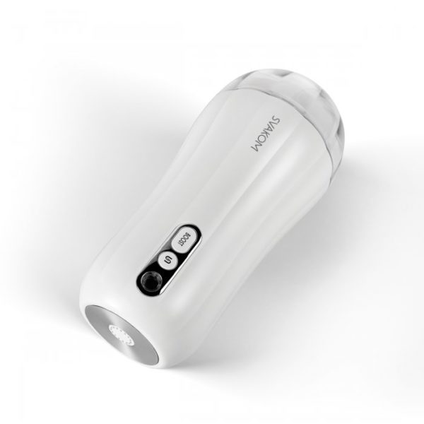 SVAKOM Robin Powerful Vibrating Masturbator - White - Imagen 2