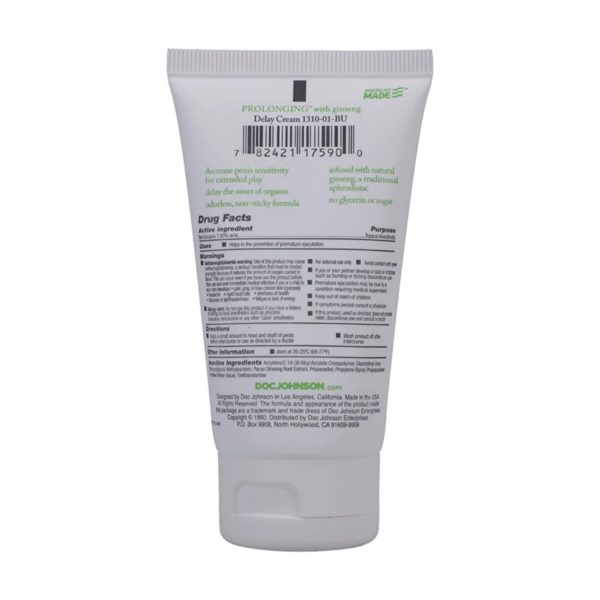 Proloonging Delay Cream For Men 2 Ounce - Imagen 2