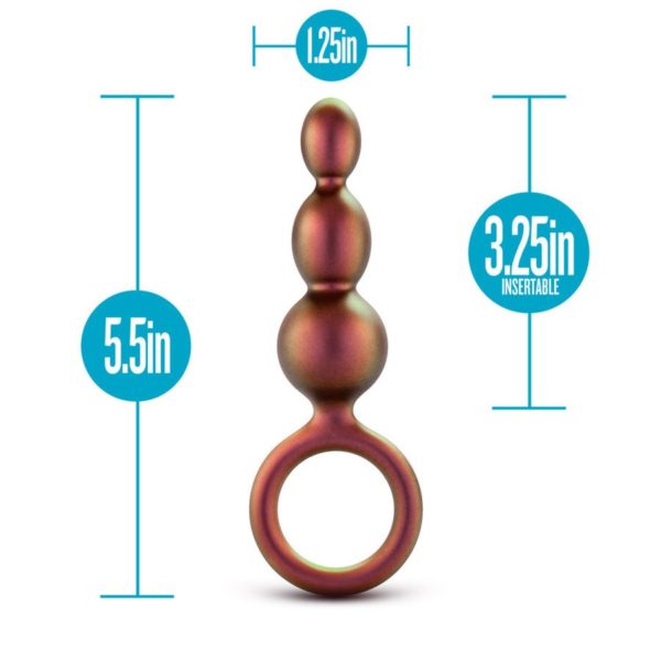 Anal Adventures Matrix - Beaded Loop Plug - Copper - Imagen 2