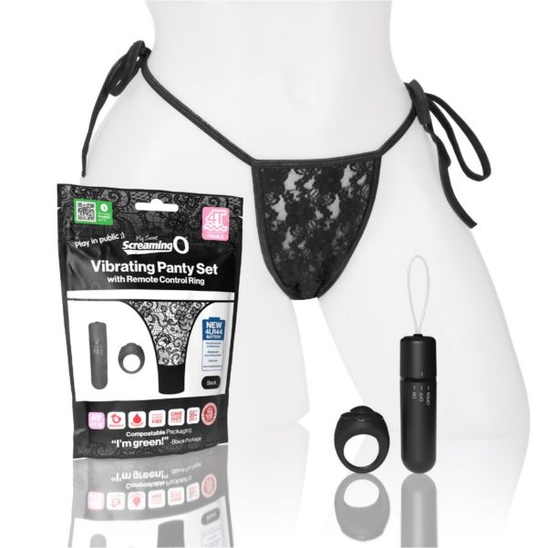 Screaming O My Secret Remote 4T Panty Vibe - Black