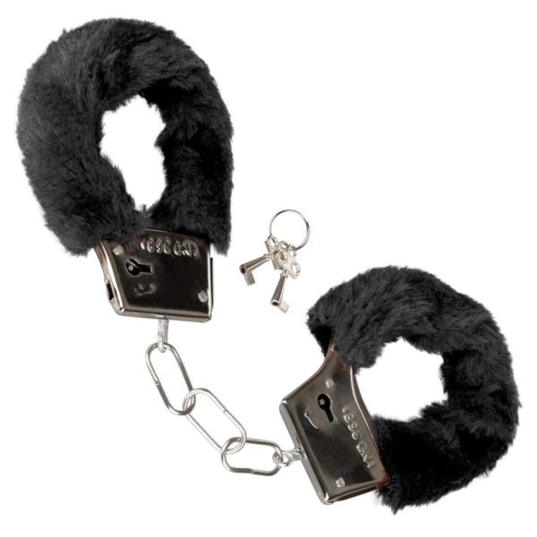 Playful Furry Cuffs - Black - Imagen 2