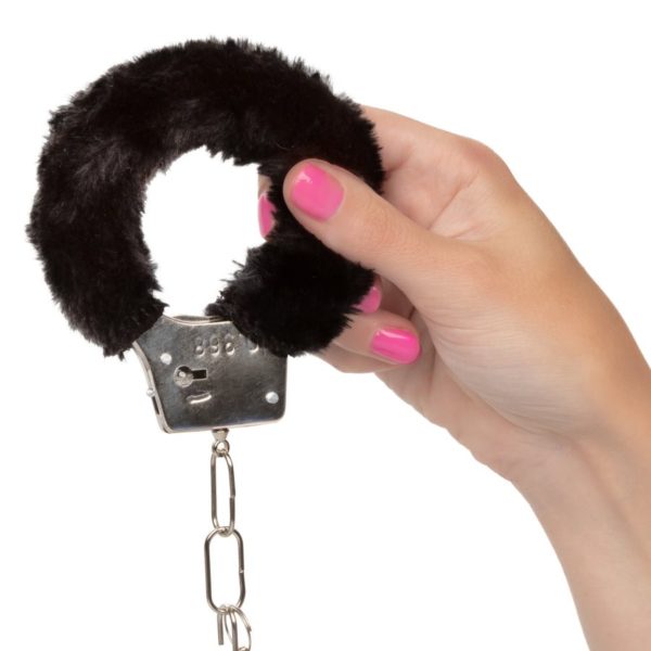 Playful Furry Cuffs - Black - Imagen 4