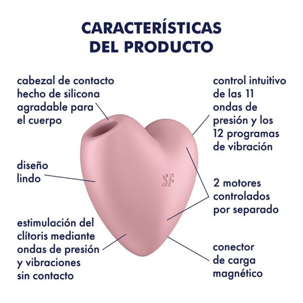 Satisfyer Cutie Heart-Light Red - Imagen 3
