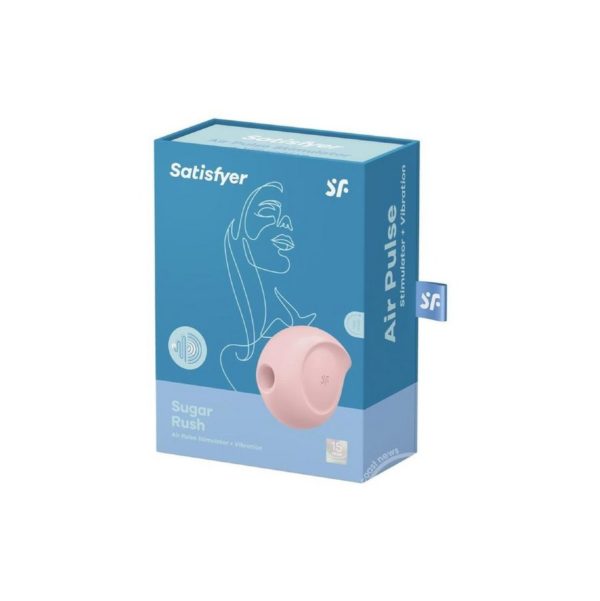 Satisfyer Sugar Rush Rechargeable Silicone Clitoral Stimulator - Rose - Imagen 3